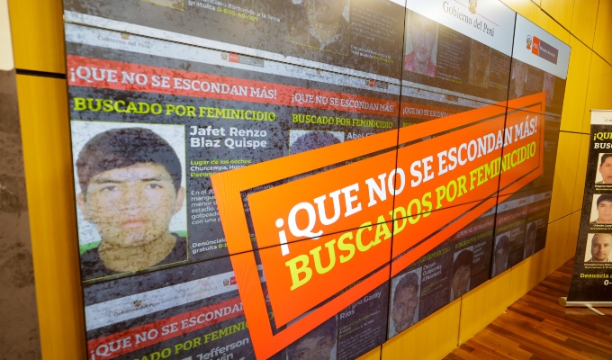 Ministerios de la Mujer e Interior lanzan campaña para ubicar y capturar a feminicidas prófugos