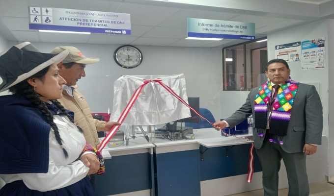 Reniec instala ventanilla para atención de quechua hablantes en Huancavelica