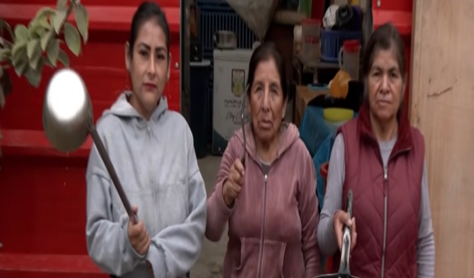Ticlio Chico bajo el frío: mamitas de olla común hacen “magia” para que todos coman