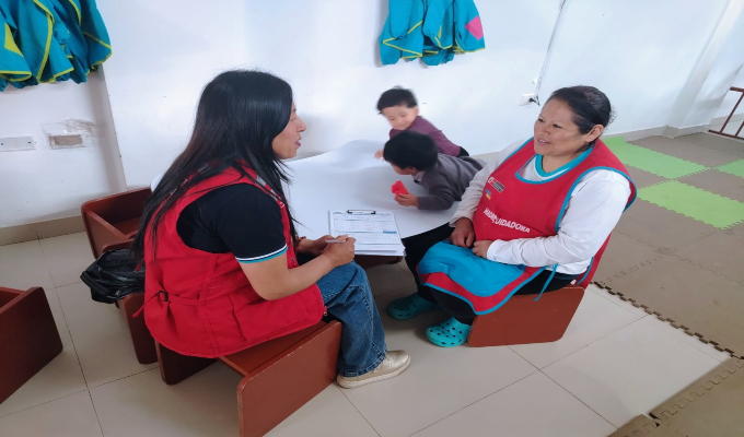 Más de 3600 acompañantes técnicos de Cuna Más protegen la primera infancia en 1532 distritos del Perú