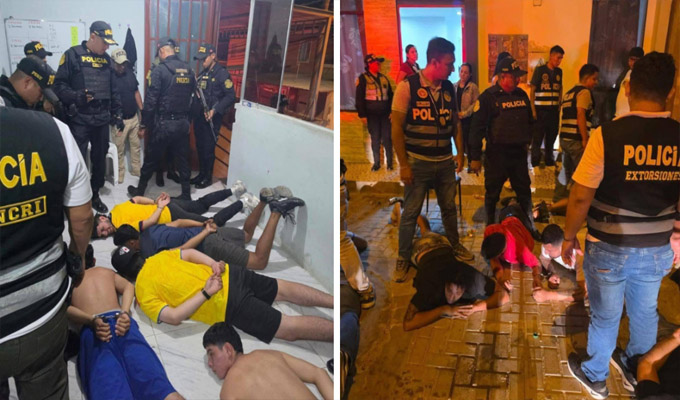 Capturan a extranjeros que realizaban préstamos “gota a gota” en Piura: se les decomisó explosivos