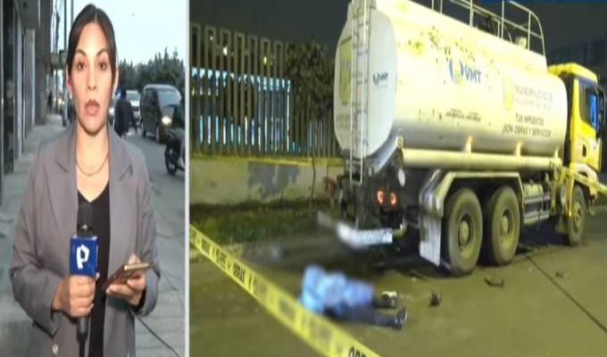 ¡Fatal accidente! Motociclista pierde la vida tras impactar contra camión cisterna