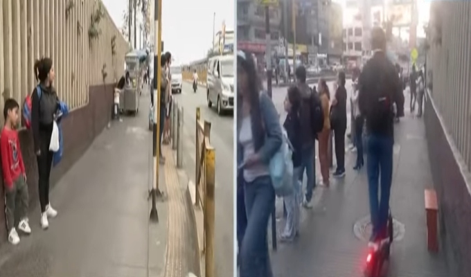 ¡Veredas saturadas! Peatones, ambulantes y ciclistas compiten por el mismo espacio