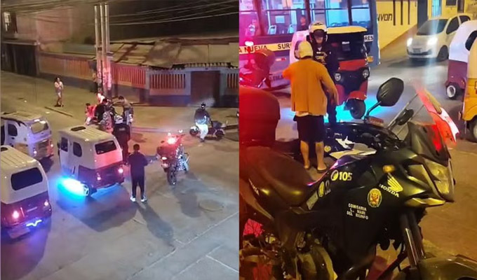 Policía motorizado choca con mototaxi en VMT: fue internado con heridas de consideración