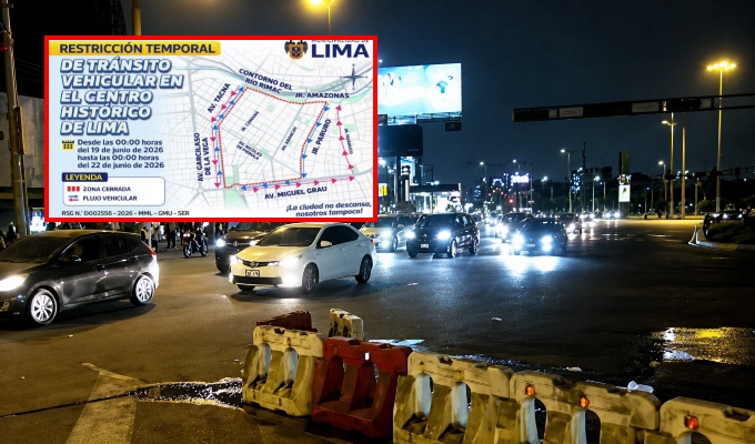 Cierran calles del Centro de Lima ante anuncio de movilizaciones