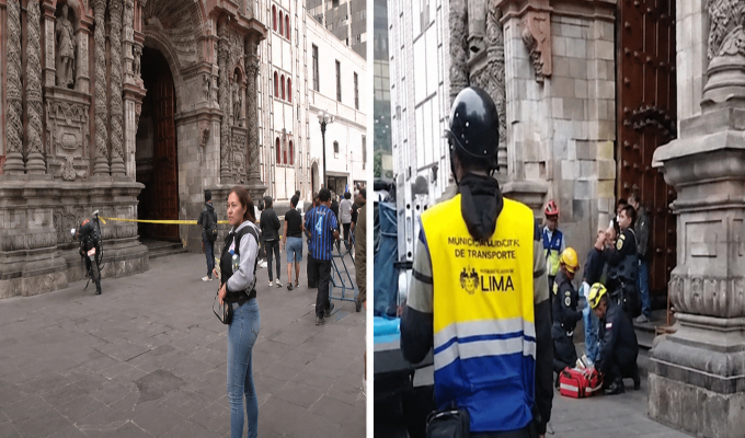 Balacera en Jirón de la Unión: cambista resultó herido en exteriores de una iglesia