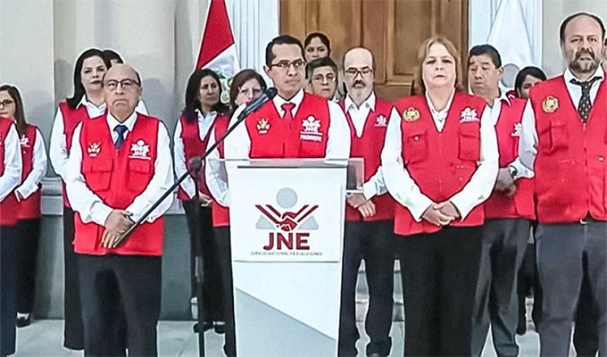 JNE proclamaría los resultados finales de la segunda vuelta presidencial entre el 3 y el 7 de julio