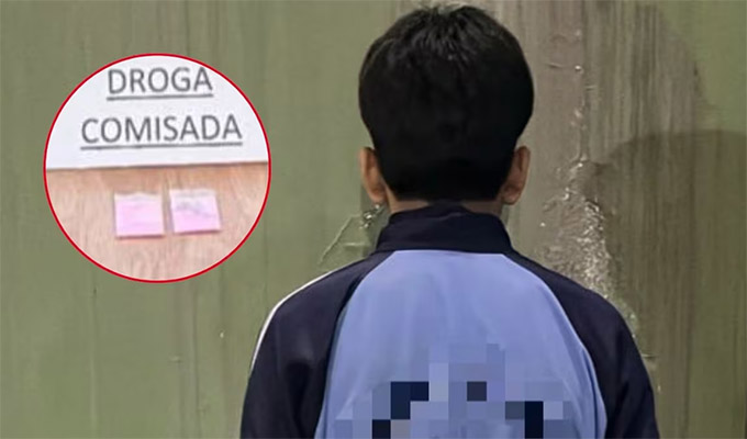 Trujillo: intervienen a escolar acusado de vender droga a sus compañeros de colegio
