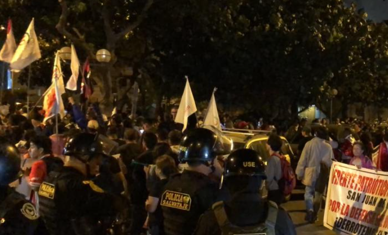 Cercado de Lima: Roberto Sánchez encabeza marcha de Juntos por el Perú