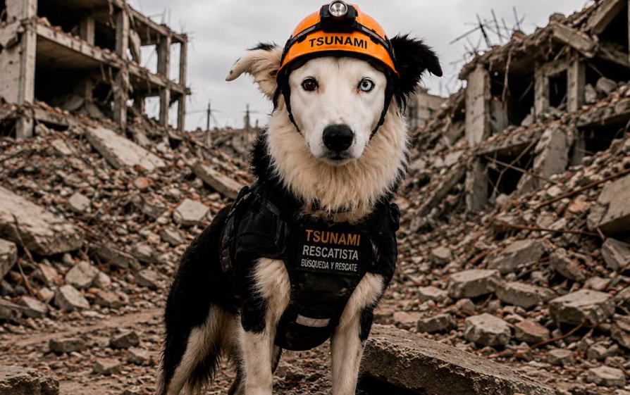 Perrito rescatista se convierte en símbolo de esperanza tras salvar a 12 personas en Venezuela