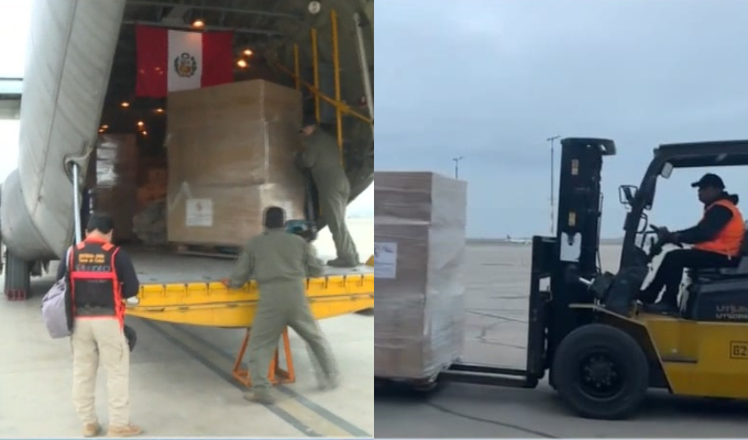 Avión FAP lleva 14 toneladas de ayuda para afectados por terremotos en Venezuela