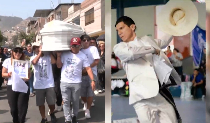 ¡Con música y bailes! Dan último adiós a campeón de marinera que murió en extrañas circunstancias