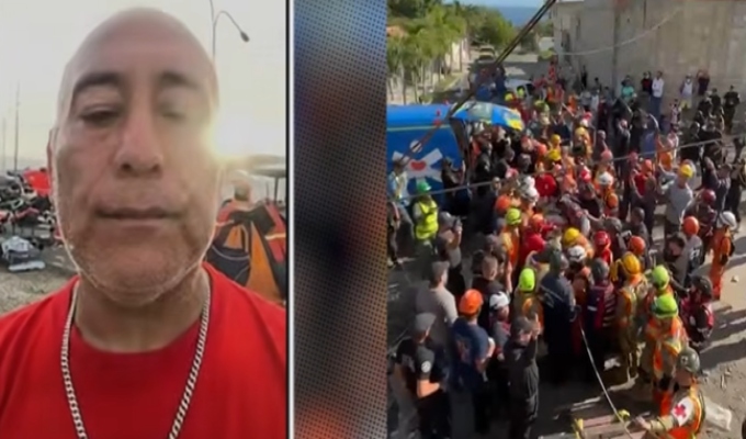 Bombero peruano que viajó a Venezuela relata cómo fue el rescate de una mujer atrapada por 86 horas