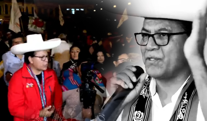 La soledad de Roberto Sánchez: vuelven a agredir a periodista de Panorama en marcha de Juntos por el Perú