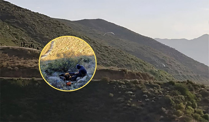 Hombre muere durante vuelo en parapente: se despista y estrella contra un cerro en Arequipa