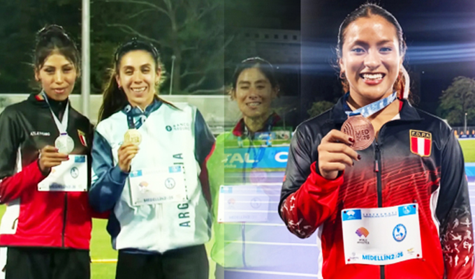 Perú conquista en total cuatro medallas en el Panamericano de Atletismo en Colombia