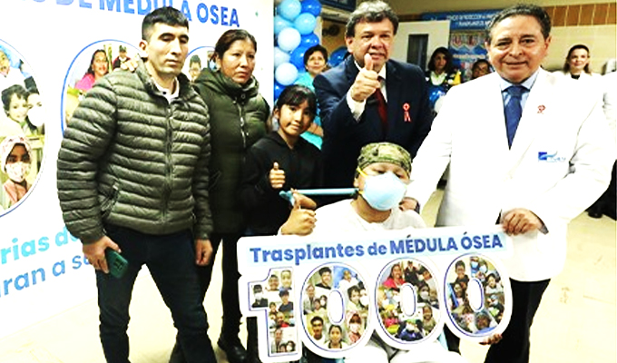 INEN alcanza el trasplante de médula ósea número 1000