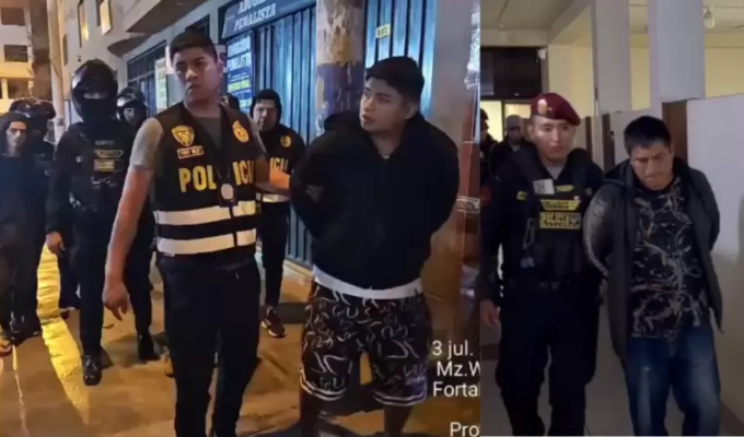 Capturan a banda 'Los remanentes del terror': usaban stickers para extorsionar a transportistas en Gamarra