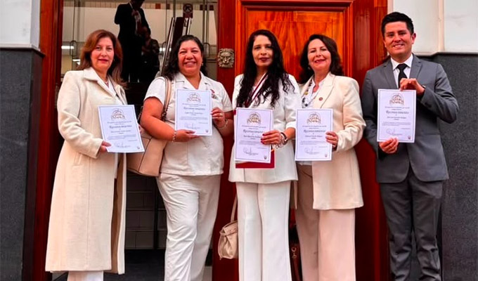 Congreso de la República otorga distinción al Colegio de Nutricionistas del Perú