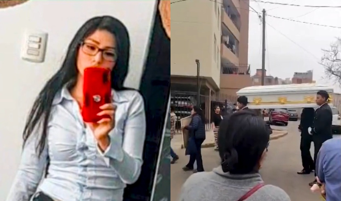 Familiares y amigos dan último adiós a joven apuñalada en plena calle de Ate