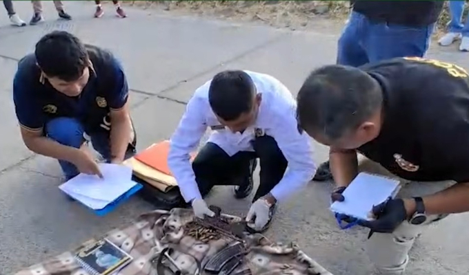 Hallan armamento robado a policías en Arequipa: fusil y pistolas estaban enterradas en descampado