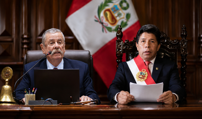Presidente del Congreso descarta excarcelación de Pedro Castillo: “Está procesado por un golpe de Estado”