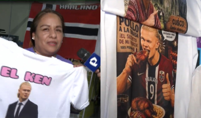 Fiebre vikinga en Gamarra: polos de Haaland causan furor en el emporio comercial
