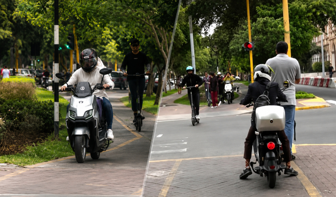 ¡Atención, conductores! Comenzarán a multar a vehículos eléctricos que transiten por ciclovías