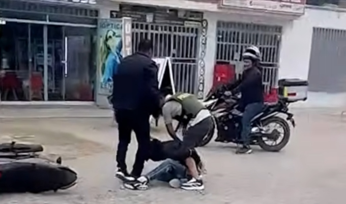 Caen “Los mexicanos” cuando estaban a punto de atacar a chofer