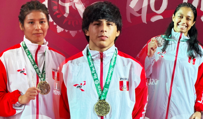 Selección peruana de Lucha Libre suma tres preseas en el Panamericano U20 en Brasil