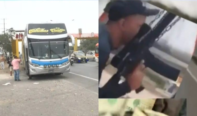 Balean bus de "Las Estrellas de la Cumbia" en Los Olivos: hay dos heridos