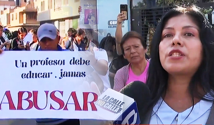 Padres de familia protestan por una presunta violación a un escolar en colegio de Comas