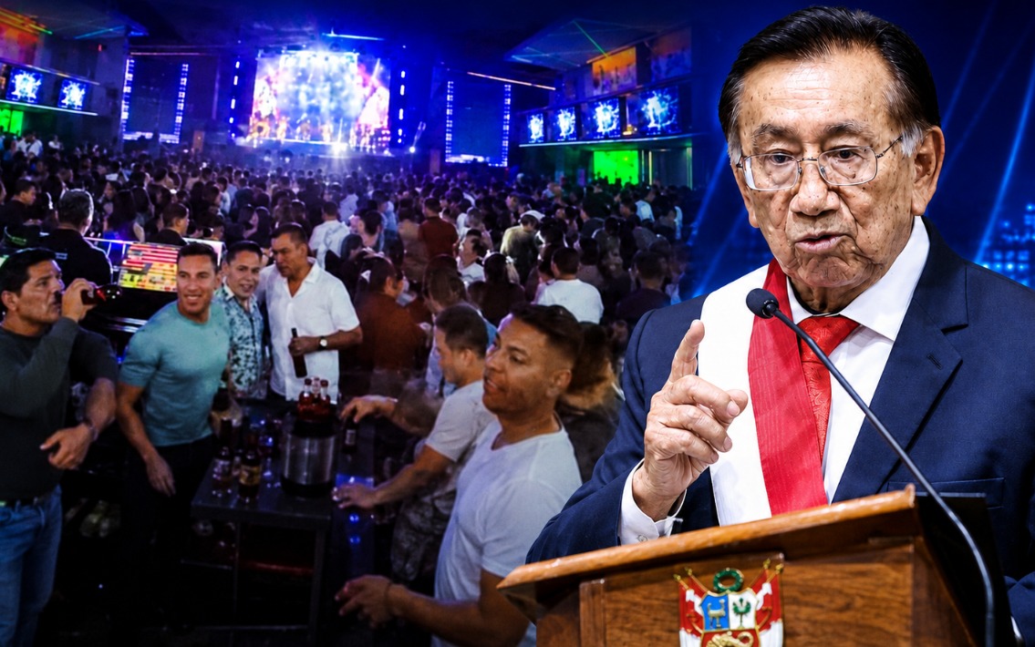 Escolta presidencial fue captada tomando en discoteca durante gira oficial del presidente Balcázar