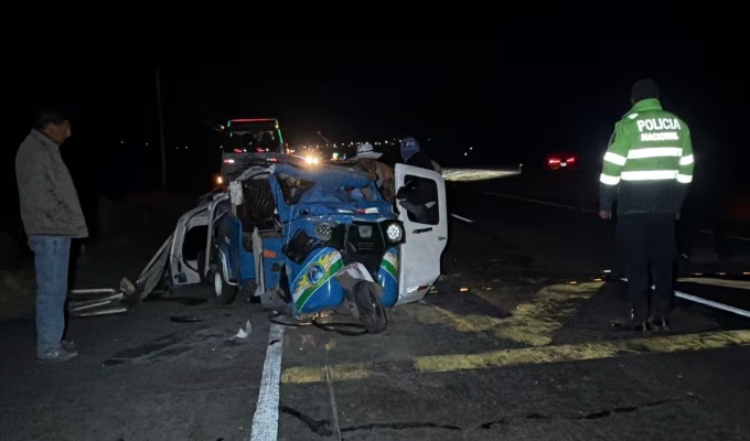 Puno: mototaxista falleció tras choque por alcance en la carretera Puno-Juliaca