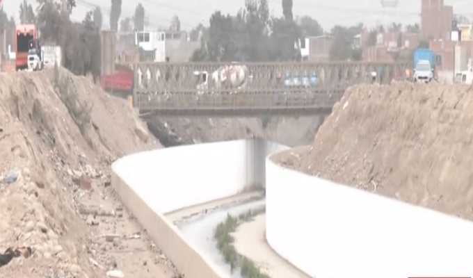 Canales de concreto en Huaycoloro buscan reducir el riesgo de huaicos