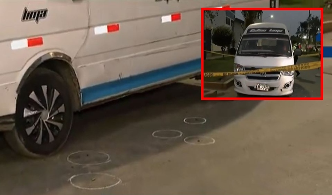 Disparan contra combi de la ruta Argentina – Callao y chofer termina herido