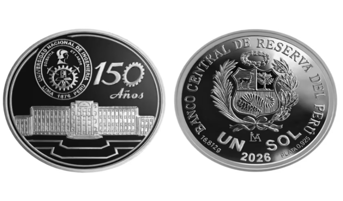 BCR emite moneda conmemorativa por los 150 años de la Universidad Nacional de Ingeniería