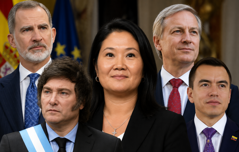 Felipe VI, Milei, Kast, Noboa y más: los líderes políticos que asistirán a la investidura de Keiko Fujimori