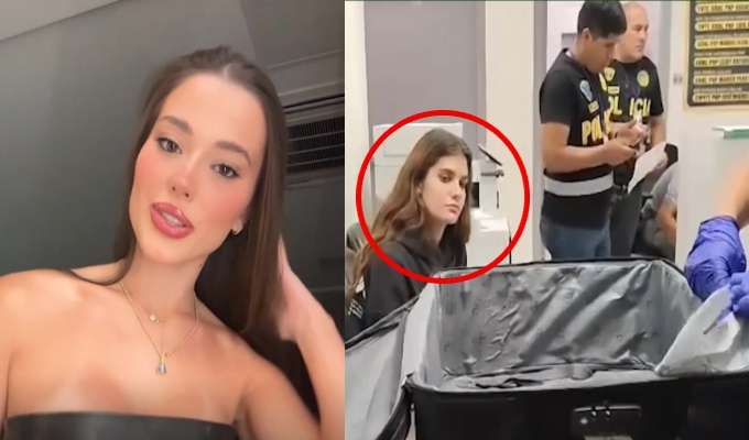 Hermosa modelo es detenida en aeropuerto Jorge Chávez por llevar droga