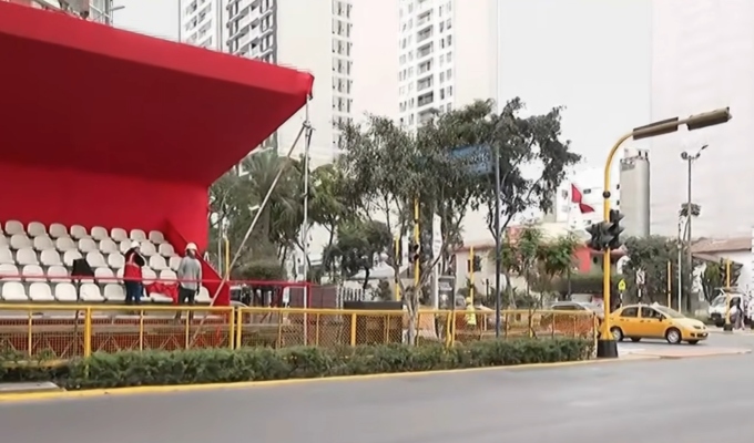 Avenida Brasil avanza con preparativos para el desfile cívico militar