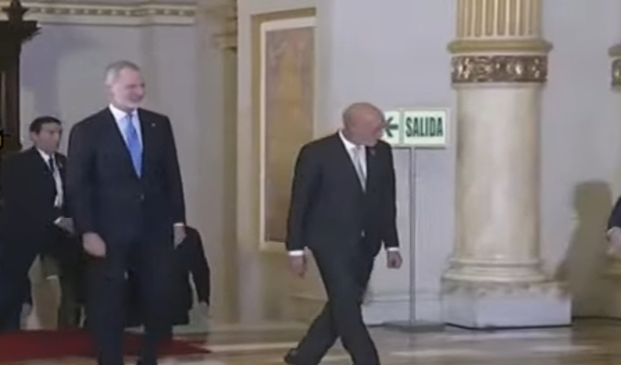 Felipe VI y José María Balcázar compartieron cena en el marco de actividades protocolares