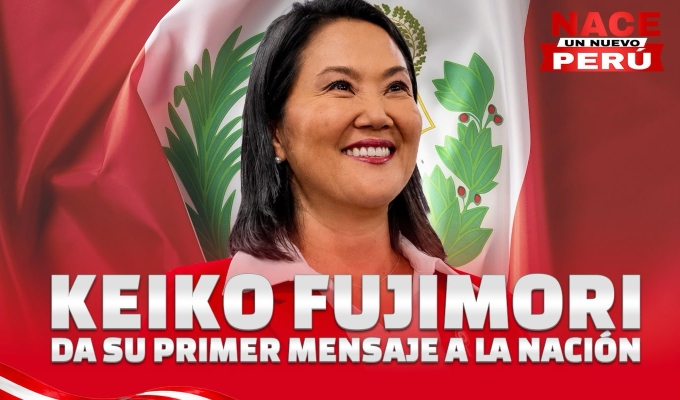 Mensaje a la Nación de Keiko Fujimori como Presidenta de la República