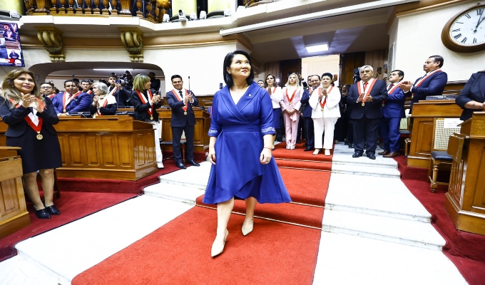 Keiko Fujimori inició su mandato: así fue la ceremonia de juramentación y los actos protocolares