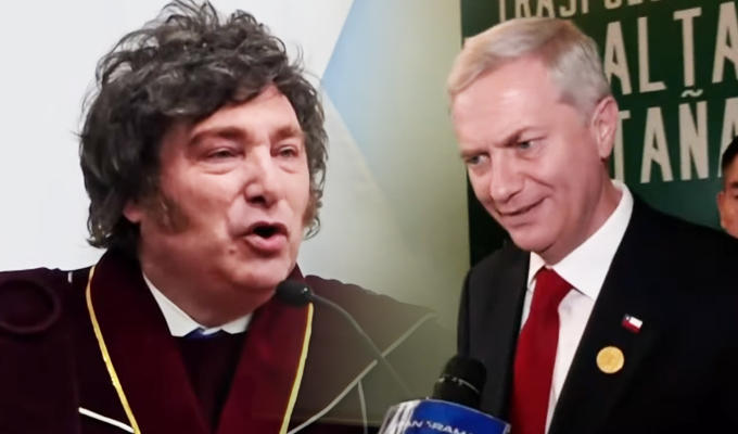 Presidentes Kast y Milei hablan en Panorama: toma de mando reunió a integrantes del grupo "Escudo de las Américas"