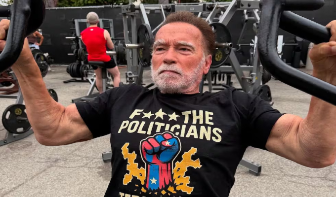 Arnold Schwarzenegger celebra sus 79 años en el gimnasio: “Hasta que muera, seguiré entrenando”