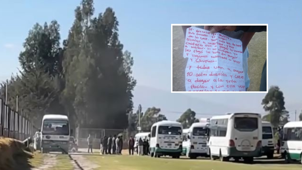 Huancayo: amenazan de muerte a empresa de transporte “San Carlos” y les exigen cupos