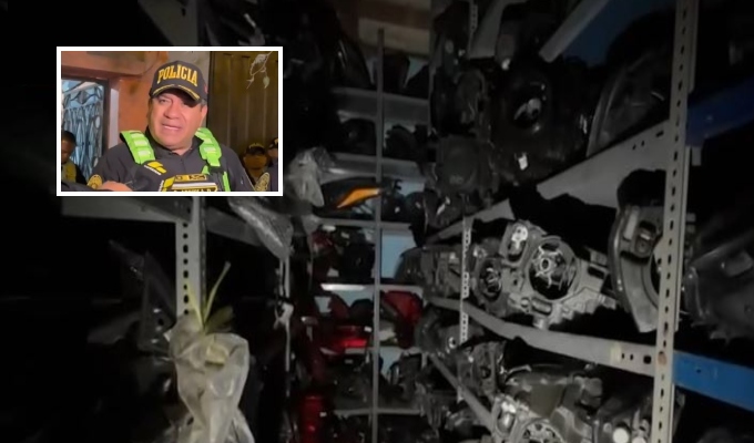 Cercado: hallan gran cantidad de autopartes valorizadas en alrededor de un millón de soles