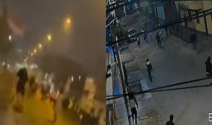 SMP: falsos barristas se enfrentan con machetes y pirotécnicos