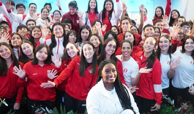 Simone Biles motiva a deportistas del Programa Lima 2027 del IPD con un mensaje de perseverancia y superación