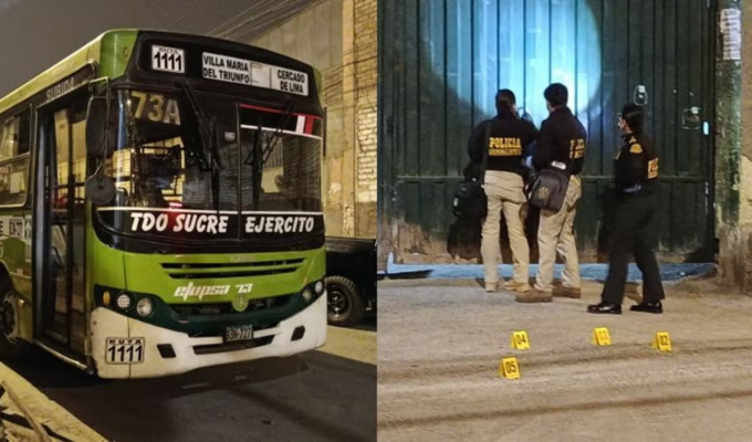 Atacan a balazos el patio de maniobras de empresa Etupsa 73 en Villa María del Triunfo